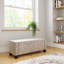 Velvet Upholstered Storage Bench-24399858