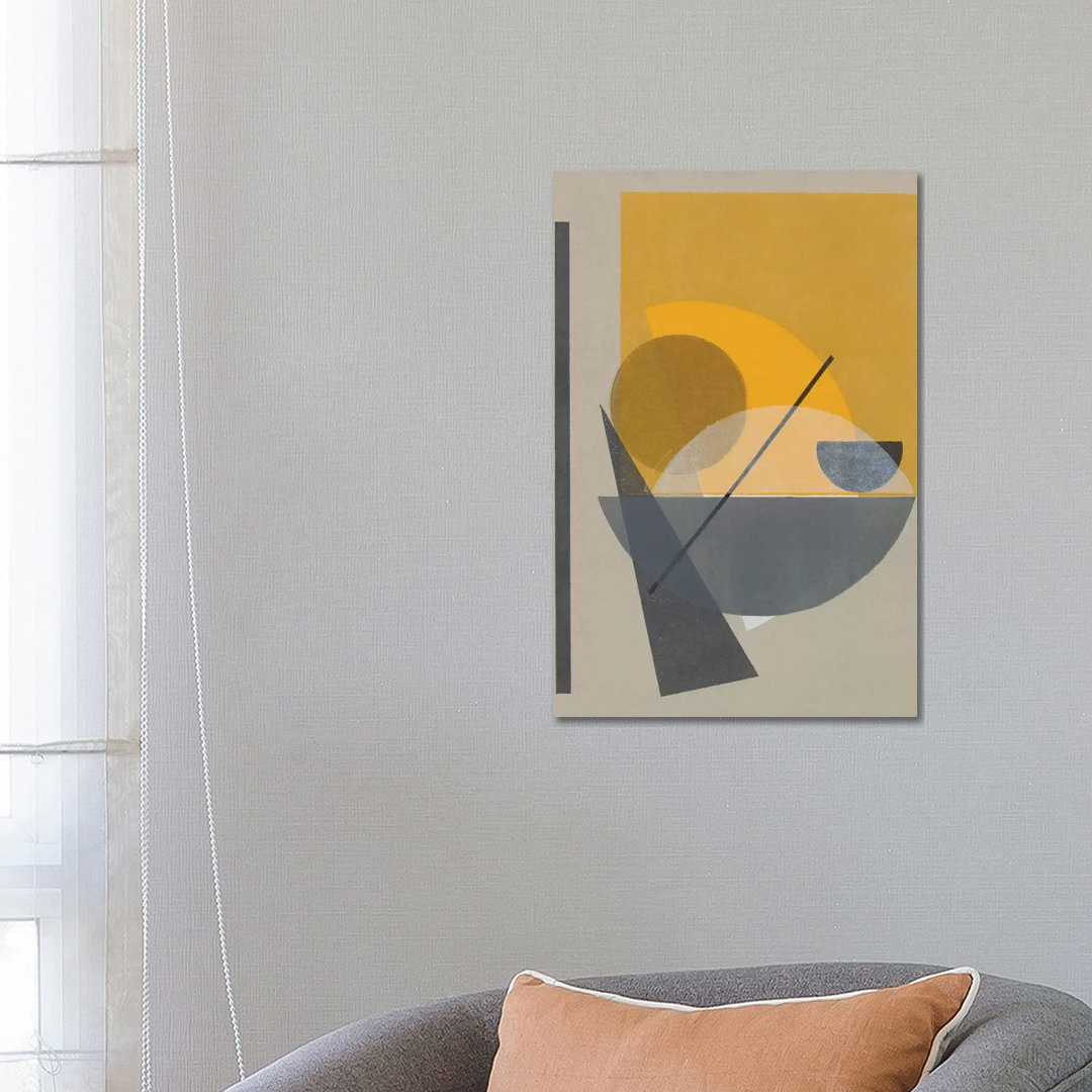 Hommage an das Bauhaus II von Rob Delamater - Galerie-umwickelte Leinwand Giclée auf Leinwand