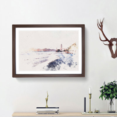 The Golden Gate Bridge in San Francisco - Picture Frame Painting Print