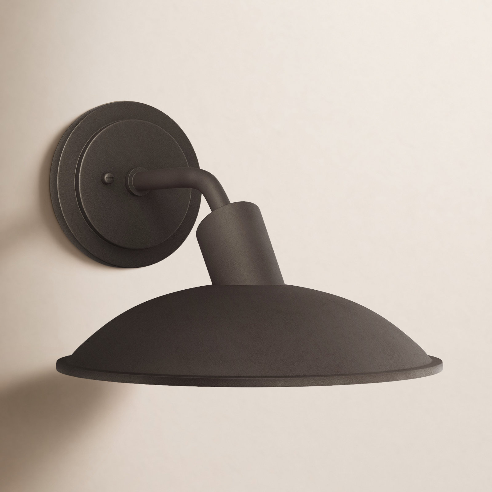 Bourke Single Light Outdoor Wall Light, Textured Bronze, 8.75" H x 11.5" W x 13.5" D