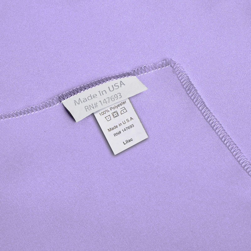 Solid Color Square Tablecloth - Basics by Wayfair™, Lilac, 72" Square