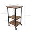 Plateau de table, chariot pour imprimante AV à 3 niveaux, hauteur réglable, chariot de bureau à 3 tablettes avec roues