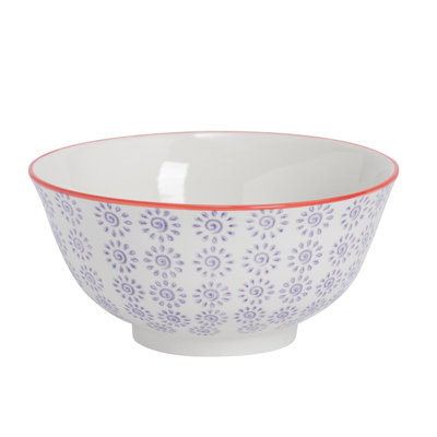 Nicola Spring - Hand-Printed Cereal Bowl - 16cm