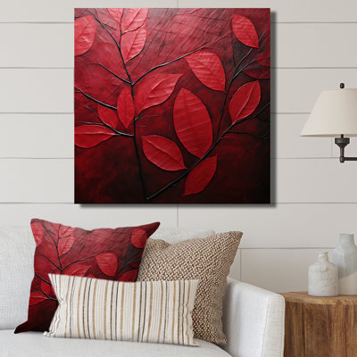Feuilles de cerisier I sur toile