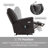 Wajeeh Upholstered Lift Assist Triple Motor Recliner with Massage Heat and Adjustable Headrest-5889396