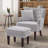 HIMO 28.3'' Wide Soft Sofa and Ottoman with 1 Pillow-386324864