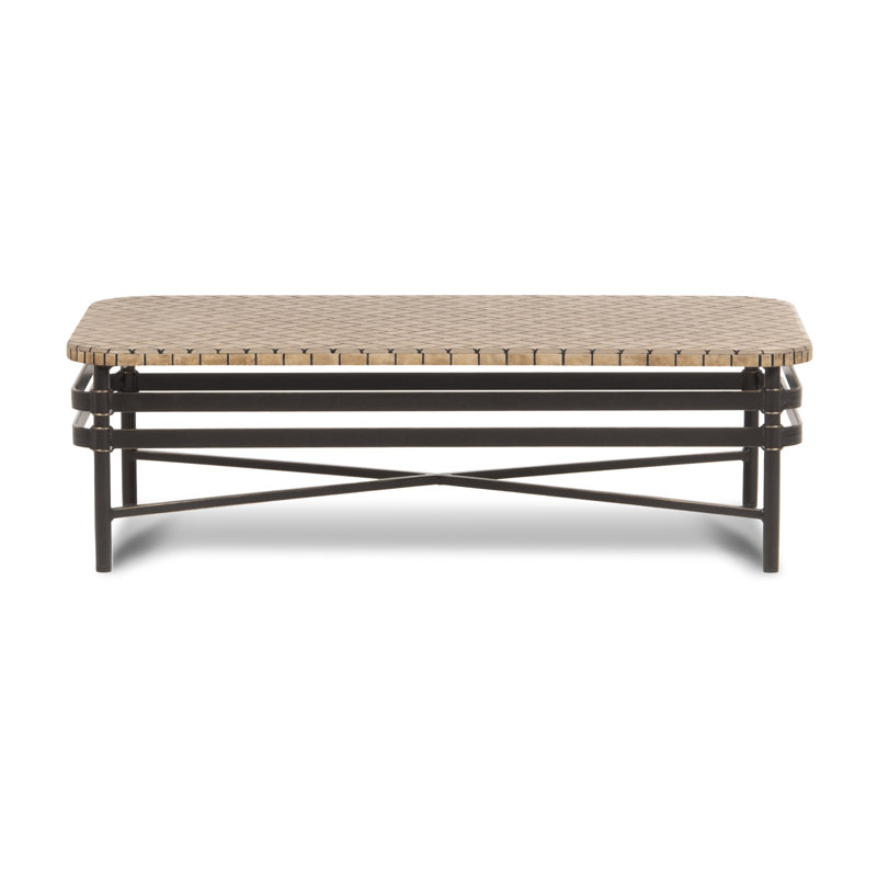 Lancaster - Outdoor Coffee Table w/ Porcelain Top & Aluminum Base