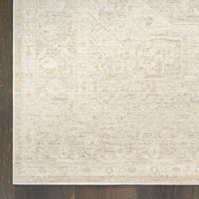 DKNY Pure Shades 4' x 6' Beige Vintage Indoor Rug, Rectangle 4' x 6'