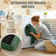 Lit surélevé en lin pour chien surdimensionné en lin, canapé confortable pour chien, vert olive-1437268390-1420318644