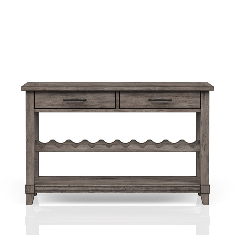 Console avec rangement pour bouteilles de vin et tiroirs de rangement