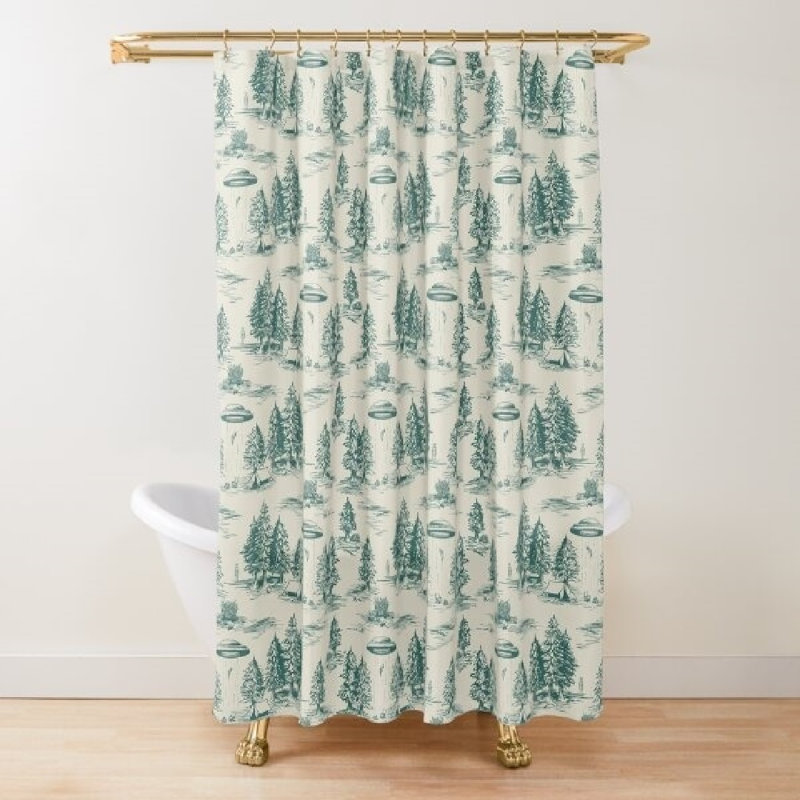 Camping & Forest Shower Curtains, 71 X 71