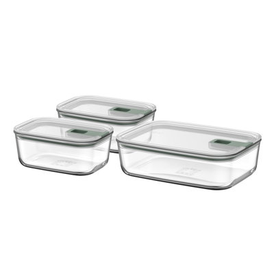 Contenant alimentaire en verre borosilicaté 6 pièces EasyLip 2.0, fabriqué aux Pays-Bas