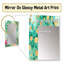 Green and Gold Rhythmic Waters III - Modern Rectangular Wall Mirror-1545859481