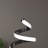 Spiral 12W LED Table Lamp 16" - 3000K Warm White - Touch Dimming in Matte Black