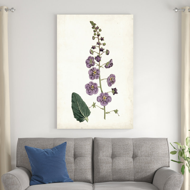 Lavande florale VI, H 48 po x l 32 po x P 1,25 po