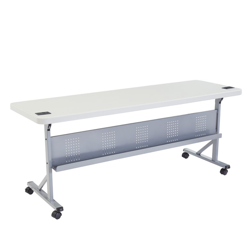 Flip-N-Store Training Table with Caster Wheels, 29.5" H x 72" W x 24" D