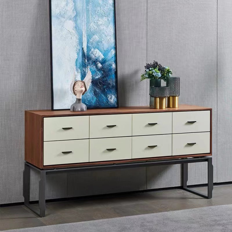 Buffet de rangement moderne à 8 tiroirs
