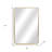 30" Gold Metal Accent Mirror
