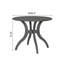 Table de salle à manger en bois massif gris Timeless Elegance - parfaite pour les réunions de famille dans des décors classiques