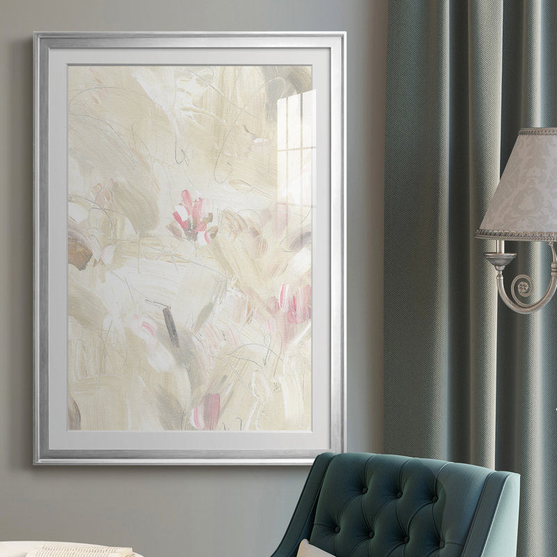 «Soft Abstraction II», reproduction encadrée de qualité supérieure - prête à être accrochée, H 24,5 po x l 18,5 po x P 1 po