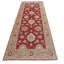 One-of-a-Kind 3'5"x10'3" Area Rug in Red/Beige/Brown/Lavender blush