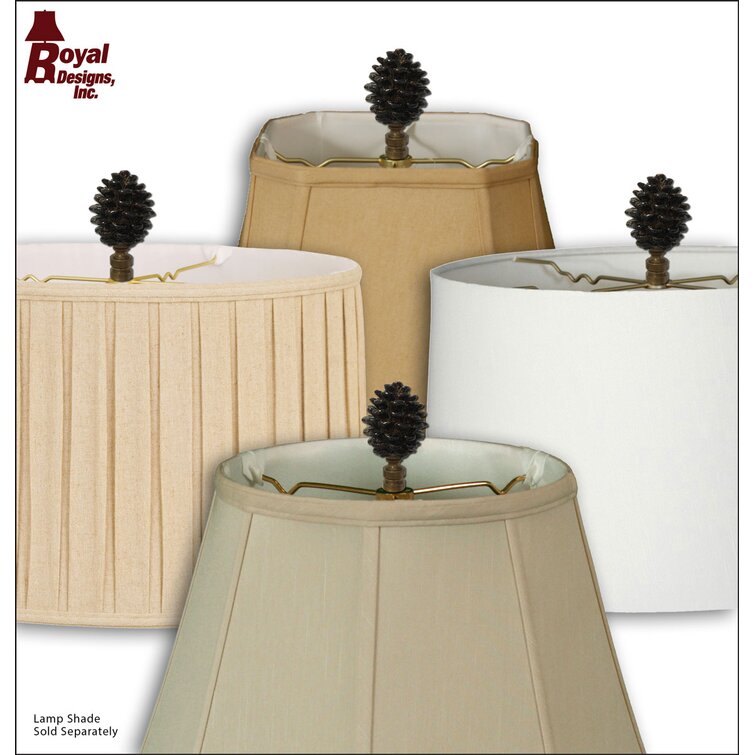 RoyalDesigns Pine Cone Lamp Finial - Wayfair Canada