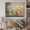 Poterie et fleurs, art mural sur bois de pin naturel