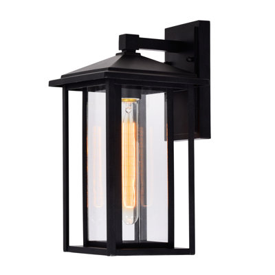 Alenushka 7.5'' Wide Modern Outdoor 1-Light Wall Lantern for Garage, Porch, and Patio