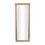 Grand miroir mural en bois brun Bhavisha