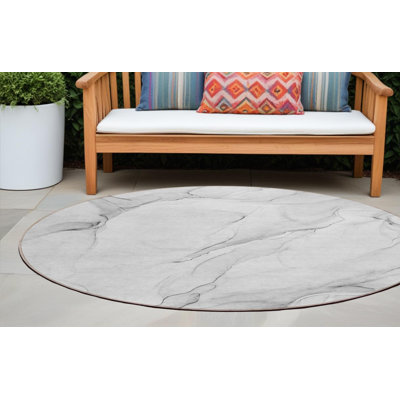 Tapis d'intérieur rond 8 po