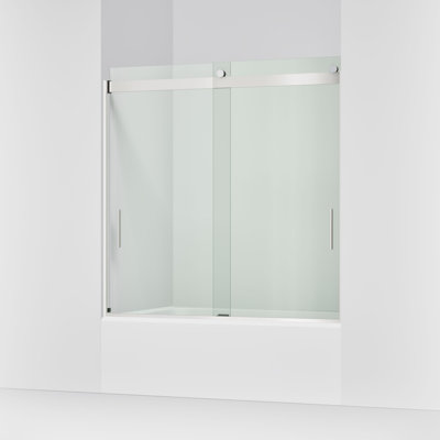 Levity 59.63" x 59.75" Bypass Bath Door with CleanCoat® Technology