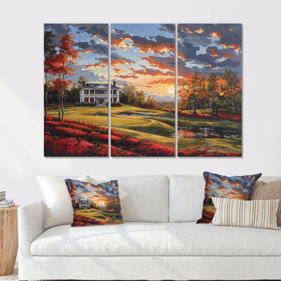 Autumn Country Club Charm II - ensemble d'art mural Country Country
