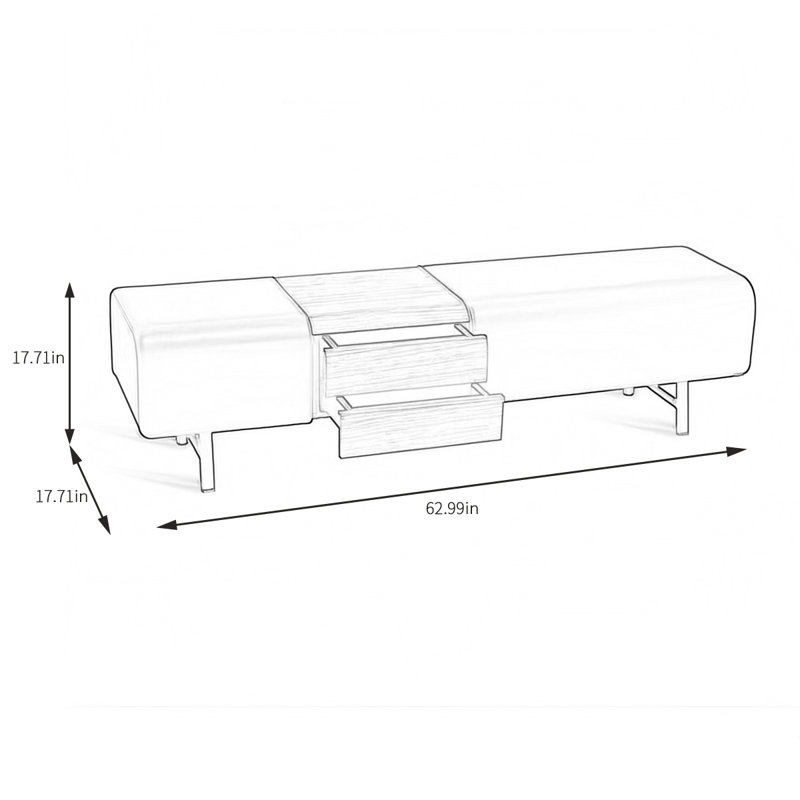 Banc de rangement rembourré en cuir, Noir/brun foncé