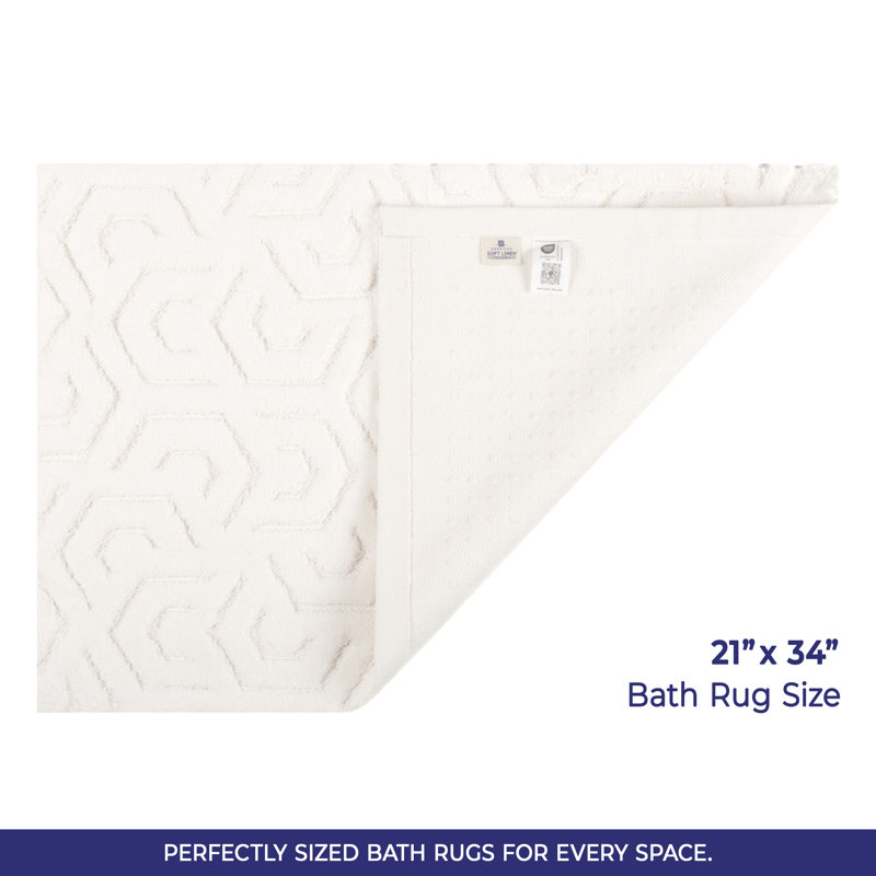  Tapis de bain antidérapant, Écru