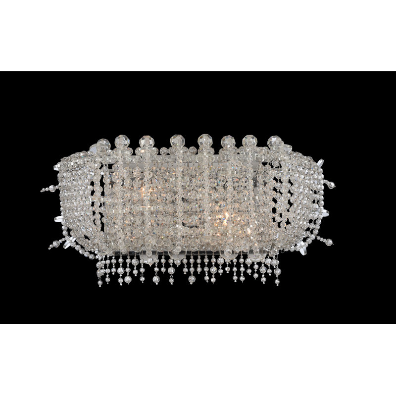 Éclairage pour meuble-lavabo clair / chromé 3 LT Cielo Allegri, H 9 po x l 19 po x P 6 po, Trois lumières