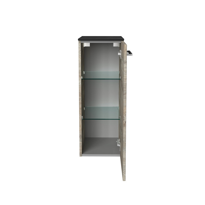 Bathroom Cabinet, Brown/Black