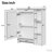 3-in-1 Bathroom Mirror Cabinet with Adjustable Shelf, Tower Bar, and High-Definition Mirror for Efficient Storage and Grooming-438064593