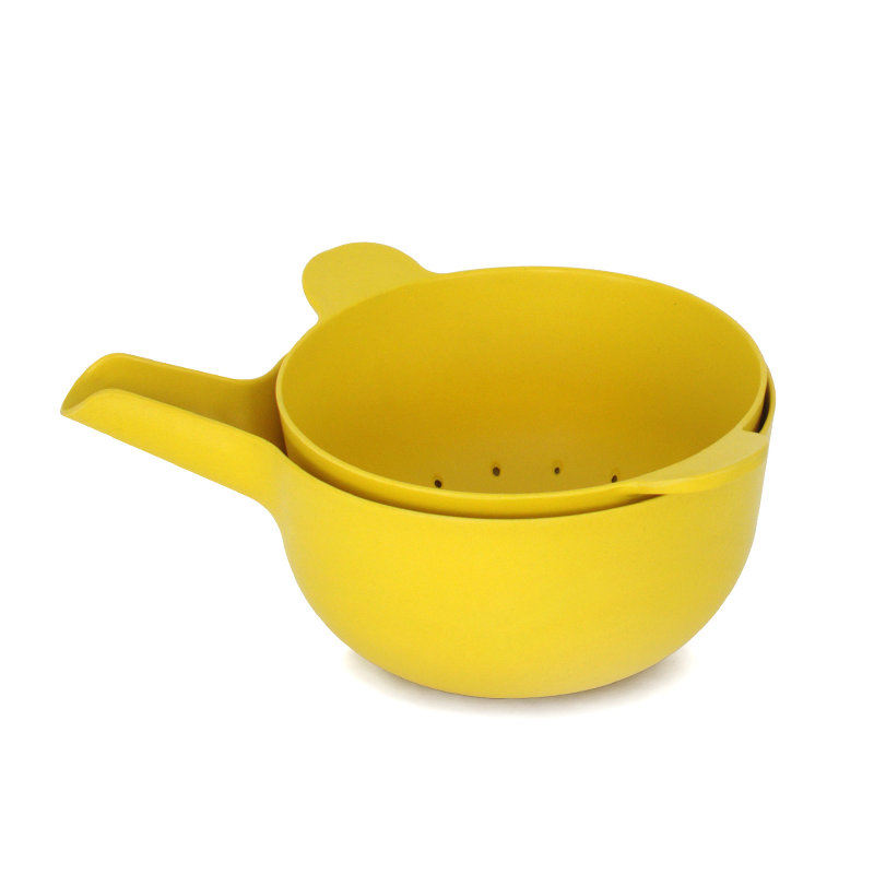 Ensemble de bol et passoire EKOBO, H 5 po x l 8,5 po x P 8,5 po, Lamon