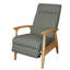 Modern Reclining Lounge Chair - Adjustable Backrest With Frame - Contemporary Living Room Accent-1735322728-1735322734