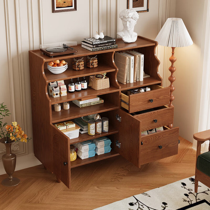 Buffet rétro et tendance, Brun