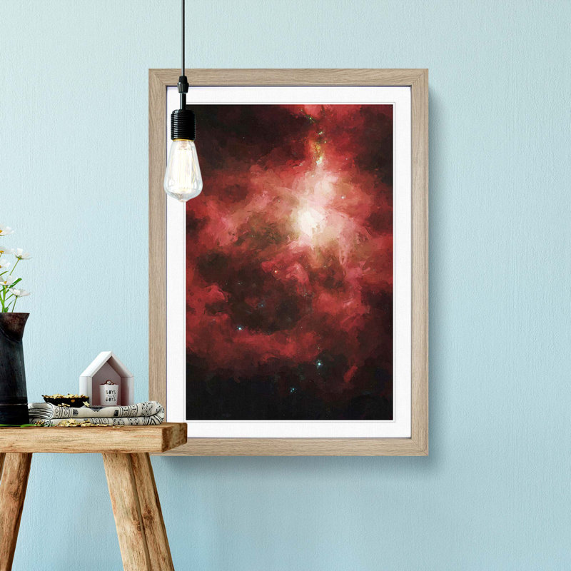 Universe in Abstract Vol.8 - Picture Frame Graphic Art Print, Oak Framed, 36cm H x 27cm W x 2cm D
