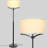 62'' Black LED Traditional Floor Lamp