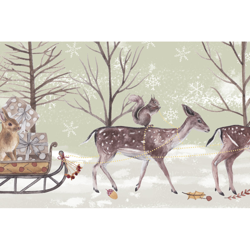 Christmas Time Collection D by Melissa Wang - Graphic Art Print, 51cm H x 76cm W, Wrapped Canvas