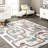 Chalea SpinClean Kids Town Machine Washable Area Rug-1263142785