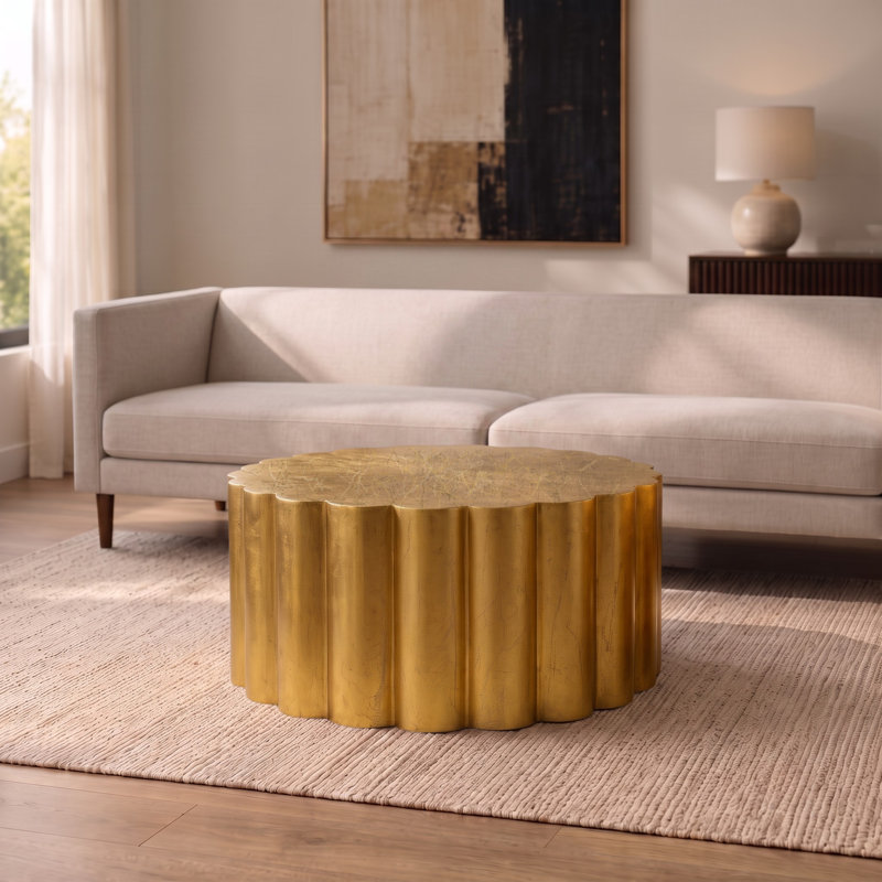 Table basse Jaclynn - doré, Gold