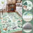 Washable Low Pile Jungle Animal Print Kids Area Rug With Non-Slip Backing-2090917354-2090917351