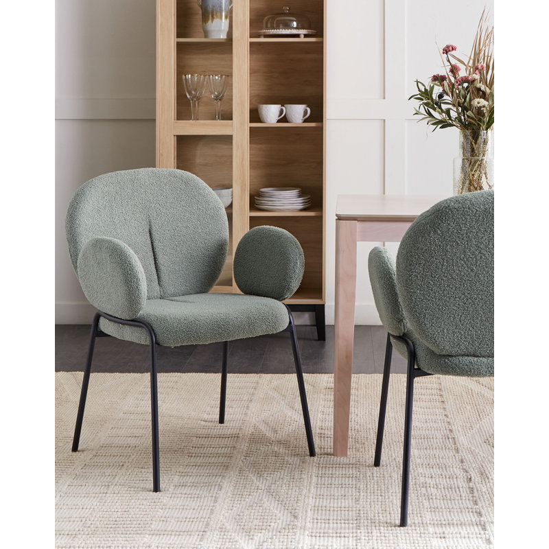 Sabula 15.35cm H Polyester Upholstered Upholstered Back Armchair, Green
