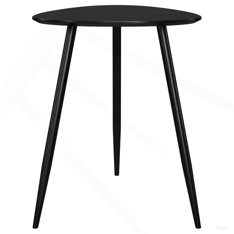 Table de bout triangulaire en bois massif Xander