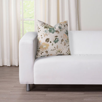 Floral Reversible Throw Pillow
