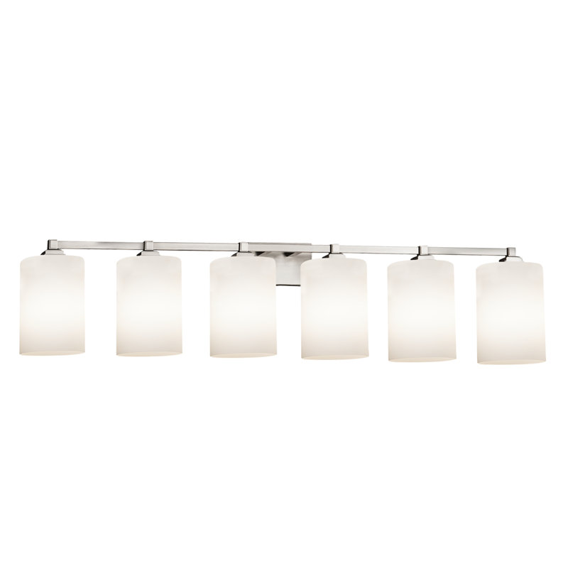 Éclairage pour meuble-lavabo 6 lumières Casson, Nickel brossé